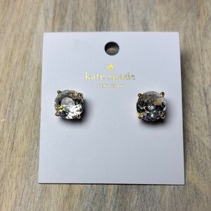 Kate Spade Crystal and Gold Gumdrop Earrings. NWT ♠️